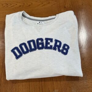 LA Dodgers baseball Sweatshirt Women's 2XL Fanatics Old School Style Grey Blue
